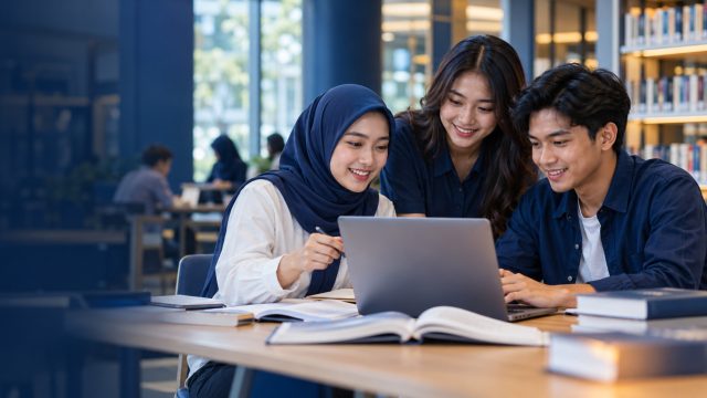 Ilustrasi etika komunikasi dan keamanan akun dalam pembelajaran daring